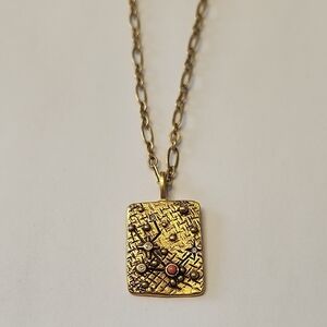 Sequin Brand Night Sky Star Map Necklace Taurus 22kt Gold Over Brass